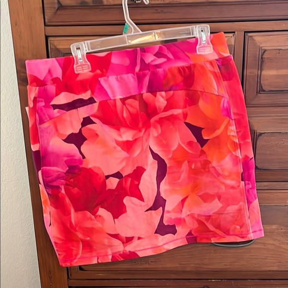Talbots Pink and Red Floral Skort Size Plus X - Picture 4 of 7
